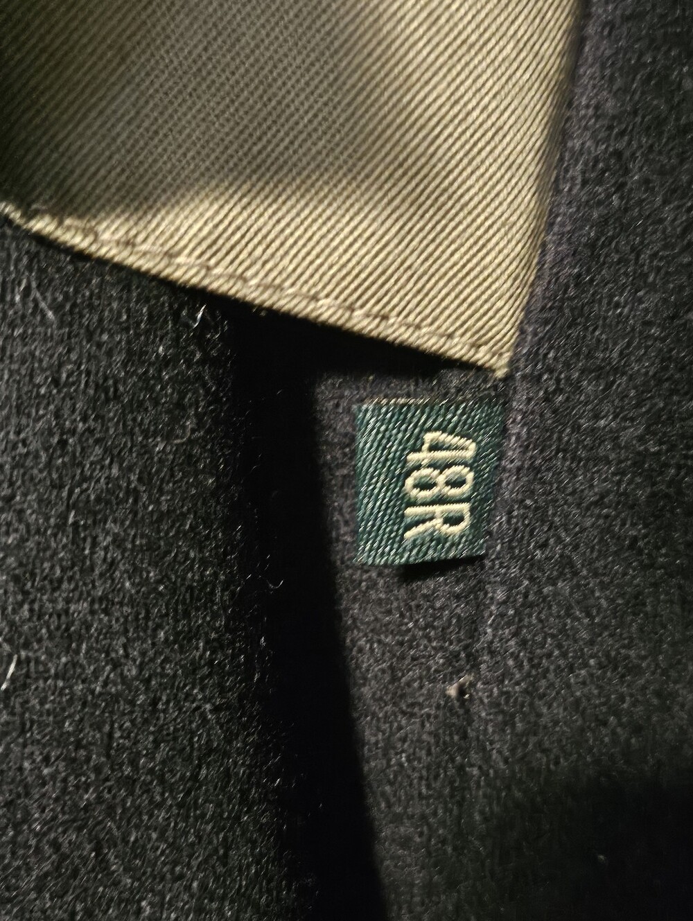Vintage 90s Lauren Ralph Lauren Khaki Double Breasted Trench Coat 48R Wool Liner - Picture 16 of 16